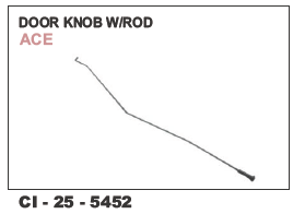 Car  Door  Knob w/Rod ACE  L/R