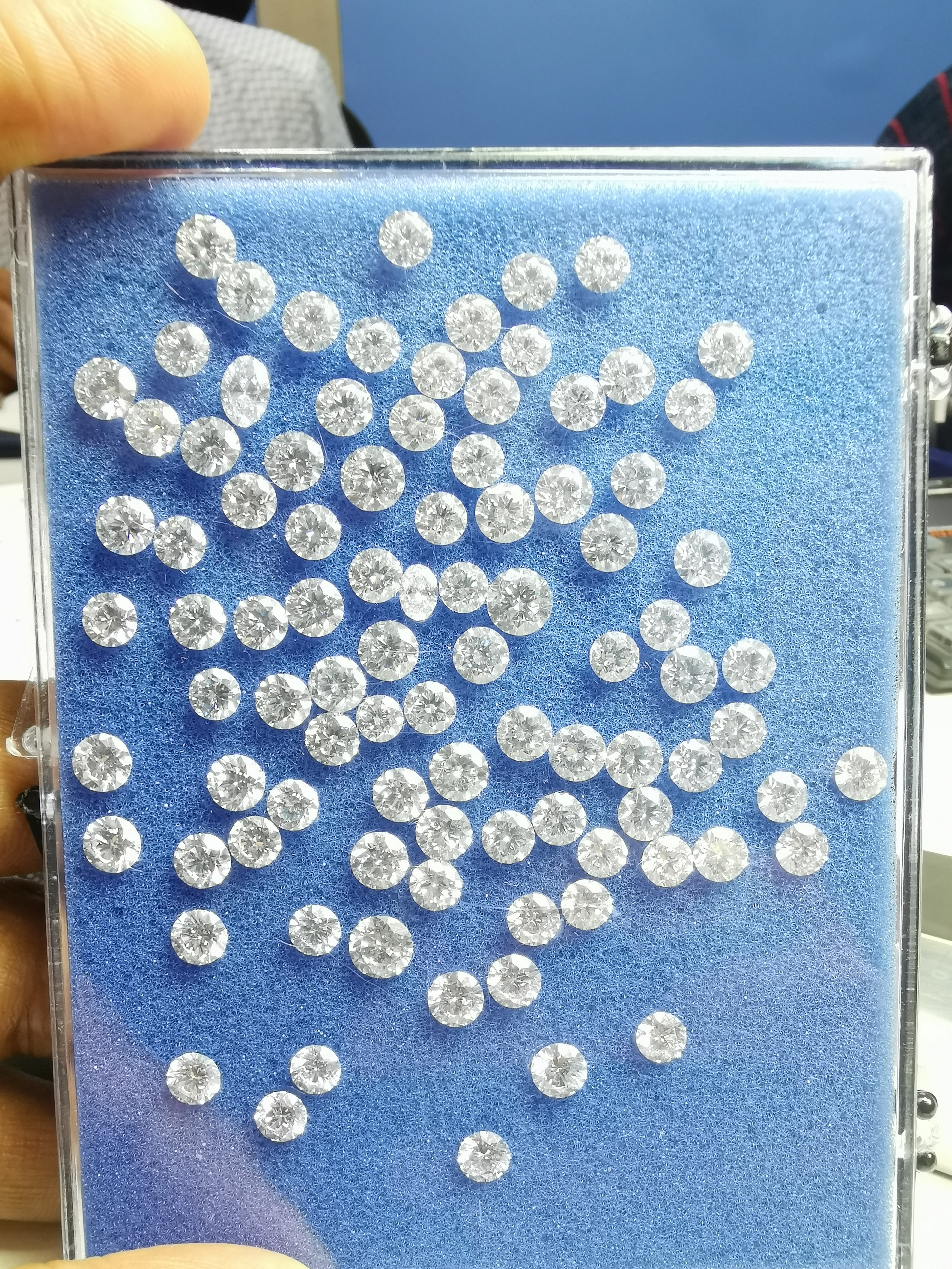 Cvd Diamond 2.90mm Ghi Vs Si Round Brilliant Cut Lab Grown Hpht Loose Stones Tcw 1