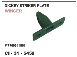 Car Dicky Striker Plate WINGER - Durable Metal Construction for 4-Wheelers | Warranty Included, Enhanced Fit and Finish, Easy Installation