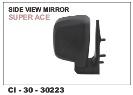 Car Side View Mirror Super Ace L/r - Durable Glass & Plastic | Fits 4-wheelers, Includes Warranty For Peace Of Mind