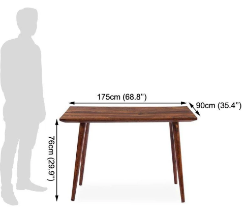 American Style Solid Wood Dining Table Set Meander