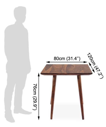 American Style Solid Wood Dining Table Set Meander