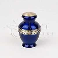 Red Cardinal Brass Token Cremation Urn