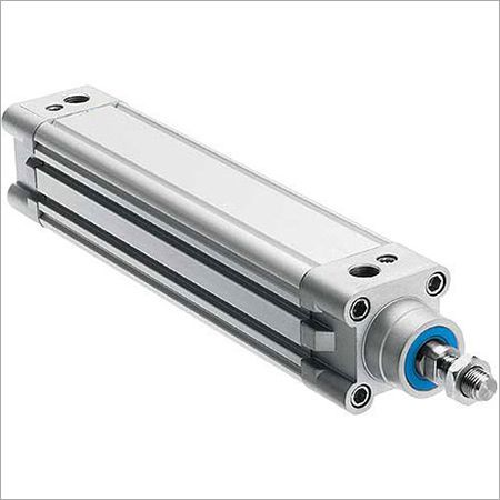 Standard Cylinder - Aluminium, Brass, Nitrile, Steel, Acetal, Polyurethane | 0.5-10 Bar Working Pressure, Silver Finish