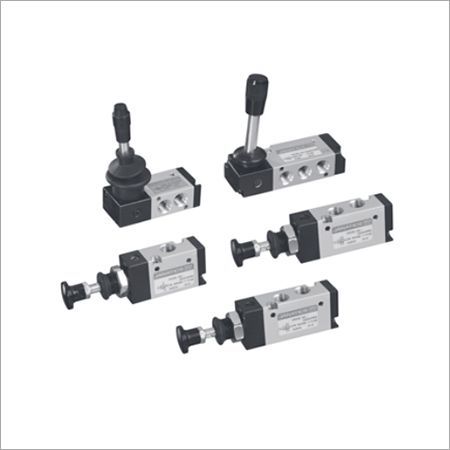 Hand Lever Valves - Aluminium, G1/2 Medium Size, Silver And Black | Power 1.9, Designed For Dry, Filtered, Lubricated Compressed Air