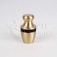 Silver Classic Pewter With Stripes Brass Token Cremation