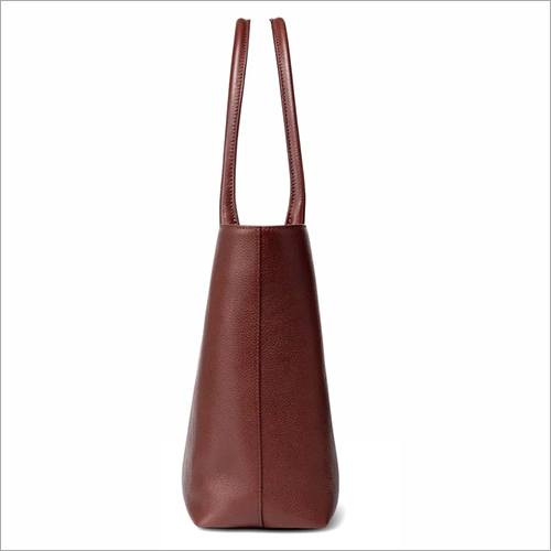 Black Ziptop Tote - Brown