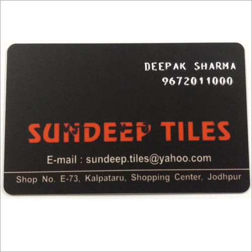 Pvc Embossed Card - Pvc Material, Customized Size, Black Color, 800 Micron Thickness | Embossed Card Type With Customized Design
