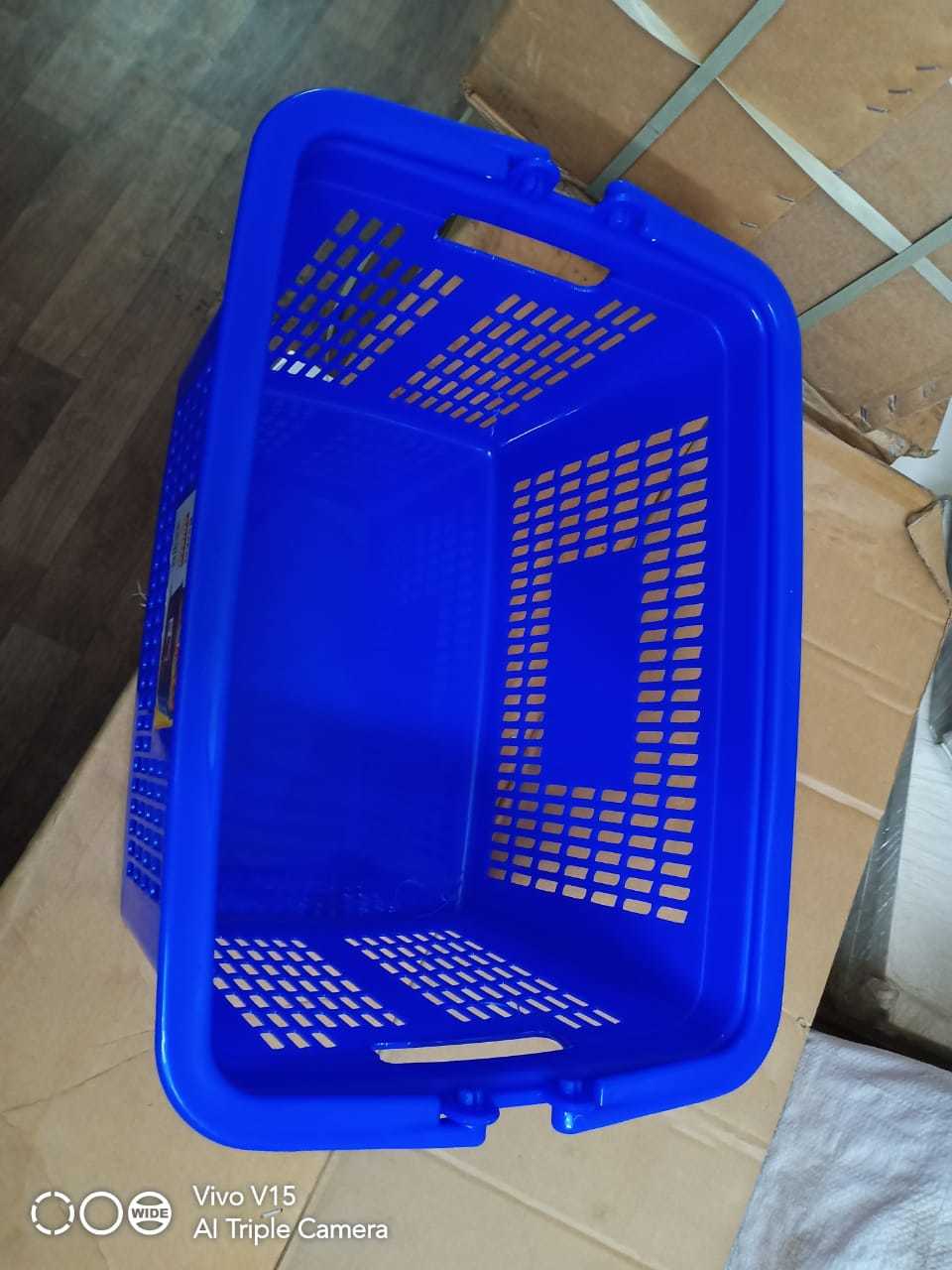 Red/blue Hand Basket
