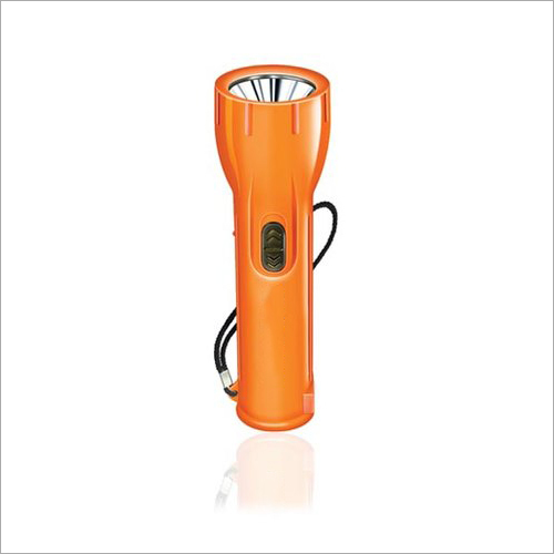 DL 87 Rechargeable LED Torch - Plastic Body, Focused White Light, Lithium-Ion Battery | 6000K Color Temperature, IP20 Rated, 14-Hour Charging Time, Ideal for Security and Emergency Use