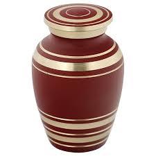 Avalon Series Evening Blue Brass Keepsake Cremation Urn - Height: 5.80", Diameter: 4.30" | Soft Blue Dappled Enamel Finish, Pewter Trim