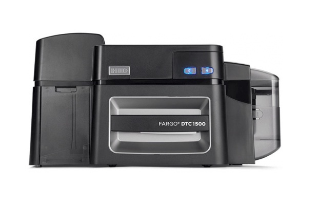 Fargo Dtc1500 Dual Sided Id Card Printer - 300 Dpi Print Resolution, 100 Cards Capacity , Dye Sublimation Technology