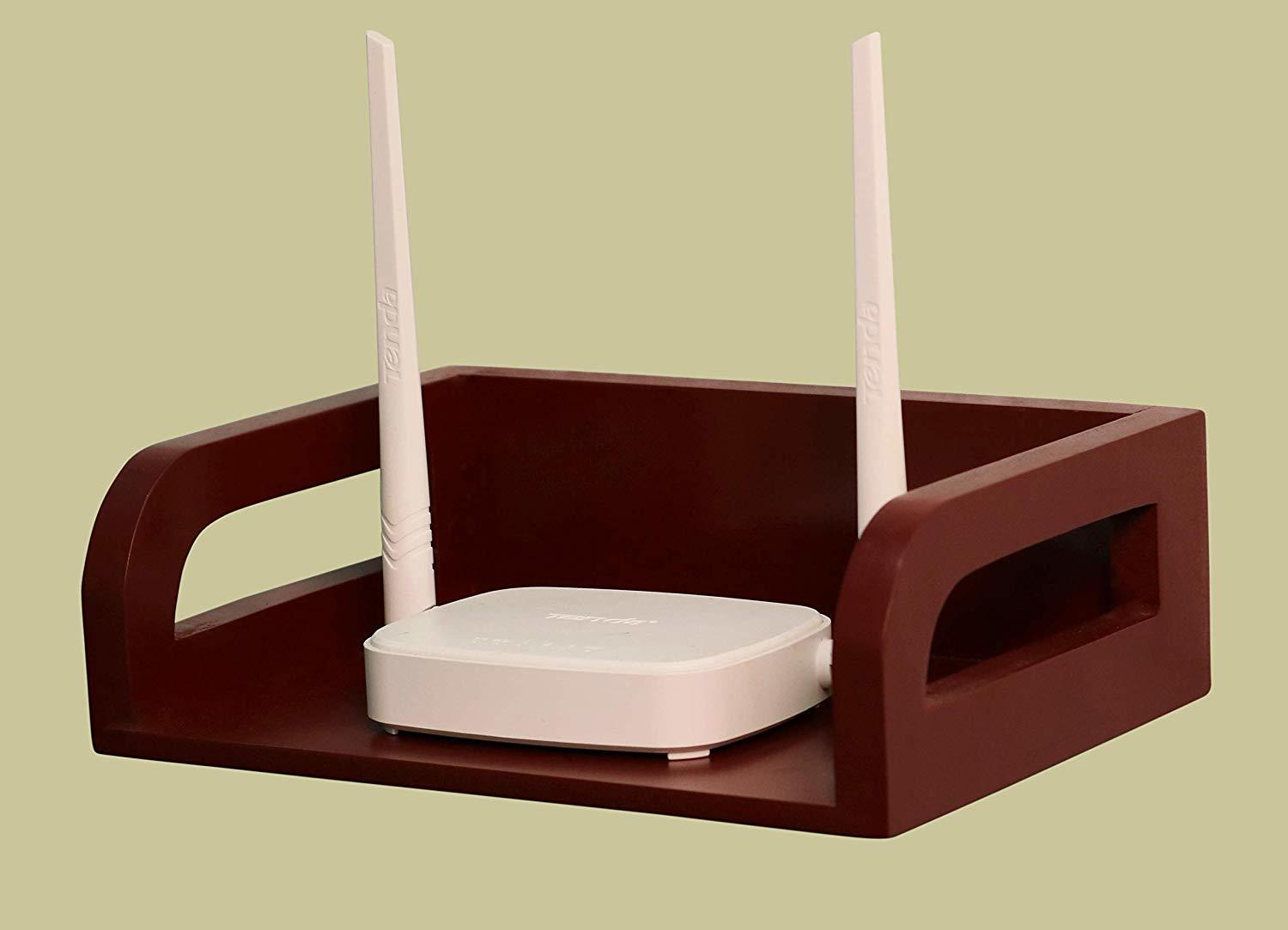 Floating Shelf Wooden Router Remotes Control Holder Wifi Router Storage Boxes Tv Accessories Tv Box Set Top Box Stand