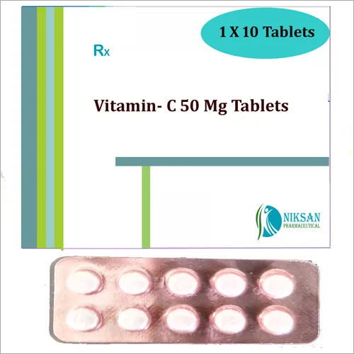 विटामिन- C 50mg टेबलेट सामान्य दवाएं