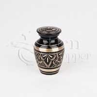 Silver Athena Pewter Elite Brass Token Cremation Urn