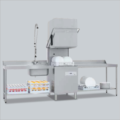 Hood Dishwasher - Stainless Steel, 64x74x151 cm, 40 cm Door Opening | Easy Lift Hood, ProStrain Shock-Proof Composite Filter, Auto Wash, ProSmart LED Interface, Continuous Wash Cycle