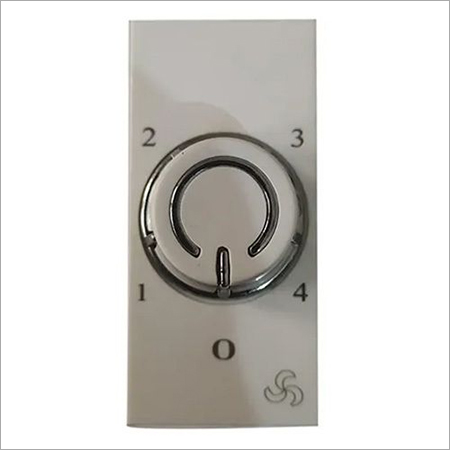 Crome Model Fan Regulator - 4-Step, 100W Rated Load | Supply Voltage 230V, 50Hz, 1 Year Warranty, Ideal for Efficient Air Control