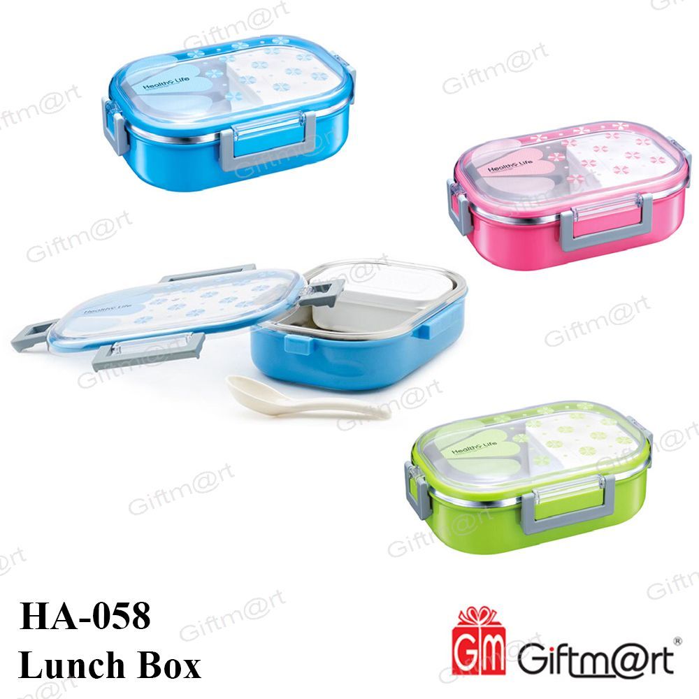 Lunch Box - Stainless Steel, Jumbo Size, Green, Blue & Pink | Airtight Lid, Leak Resistant, Odourless, Super Pu Insulation, Bpa Free, 4 Side Clip Fittings
