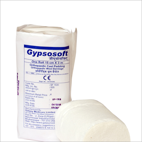 White Orthopaedic Cast Padding Bandage