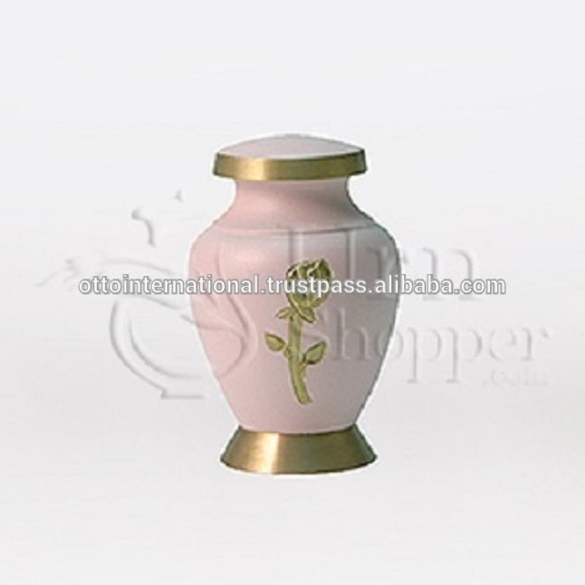 Blue Aria Ascending Doves Brass Token Cremation Urn