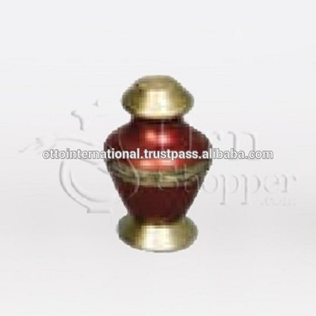 Green Arcadia Ii Brass Token Cremation Urn