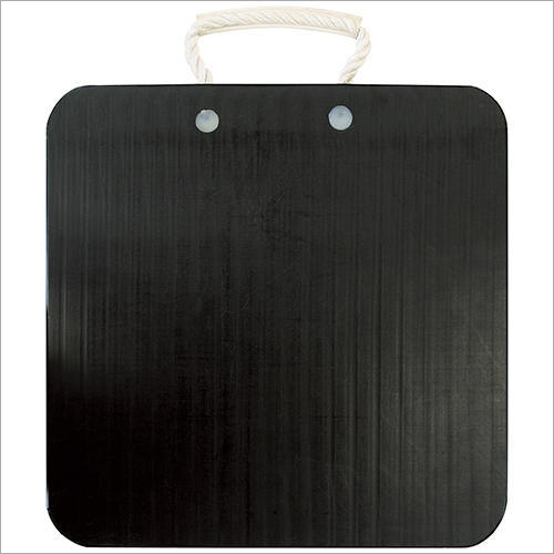 Plascon Outrigger Pad - PVC Material, Square Shape, Soft Hardness, Black Color | Versatile Pad for Stabilization and Support