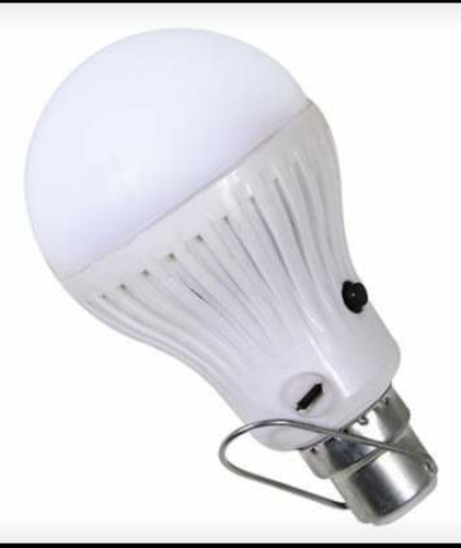 DC Rechargeable Bulb - 220-240 Volt Input Voltage | 1 Year Warranty, Energy Efficient Lighting Solution for Versatile Use