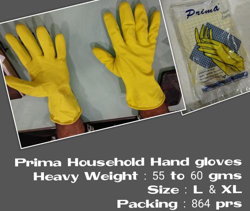 Industrial Rubber Gloves - Pure Latex, Multi-Color, Rubber Cuff | Tear Resistant, Skin Friendly, Durable Stitching, Interlock Lining, Washable, Ideal for Various Industries, Laboratory Use