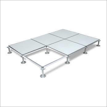 Raised Access False Flooring - Galvanized Steel, 600mm x 600mm, White-Grey | Moisture Proof, Laminated, Durable, Luxurious Design