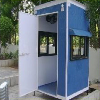 Portable Security Guard Cabin - Ms And Wood, Modular Build Type, Easily Assembled, Color Coated Finish