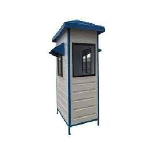 Portable Security Guard Cabin - Ms And Wood, Modular Build Type, Easily Assembled, Color Coated Finish