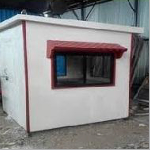 Portable Security Guard Cabin - Ms And Wood, Modular Build Type, Easily Assembled, Color Coated Finish