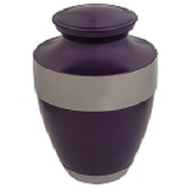 Enamel Trinity Moonlight Blue Brass Metal Cremation Urn