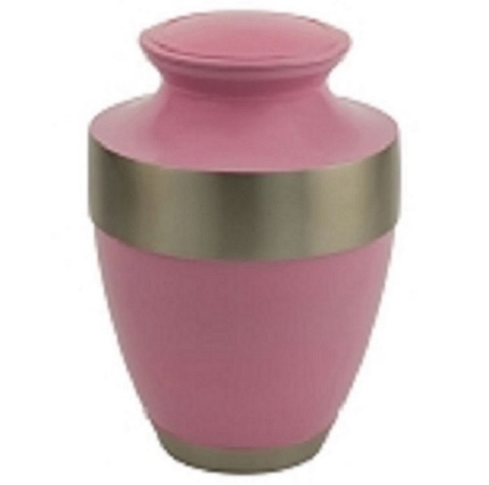 Enamel Trinity Moonlight Blue Brass Metal Cremation Urn