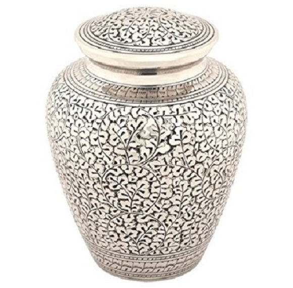 Black Onyx Elite Brass Metal Cremation Urn