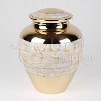 Black Onyx Elite Brass Metal Cremation Urn