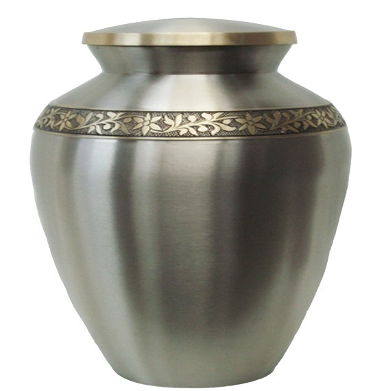 Black Onyx Elite Brass Metal Cremation Urn
