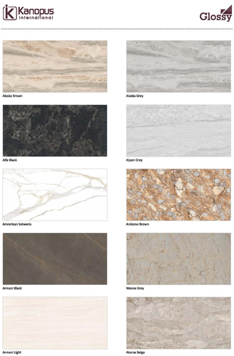 Polished Porcelain Tiles - Ceramic Floor Tiles , Non-Slip & Wear-Resistant , Available in Various Sizes, Textures & Finishes