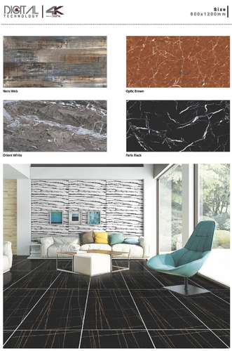 Matt Floor Tiles - Ceramic, Impact Resistant, Seamless Surface | Non-Slip, Wear-Resistant, Lightweight, Elegant Design, Easy to Maintain