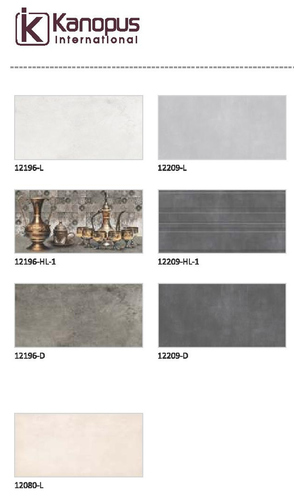 Glossy Wall Tiles - Ceramic, Gloss Finish | Non-Slip, Wear-Resistant Design