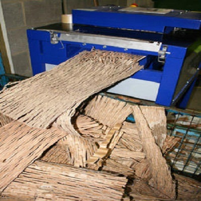 Cardboard Shredding Machine Cut Size: Double Shaft