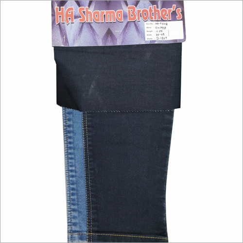 Washable Plain Knitted Denim Fabric
