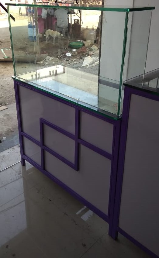 Cash Counter - Heavy Duty Iron, Powder Coated Finish | Security Lock Drawers, Ample Storage Space, Multi-color Options