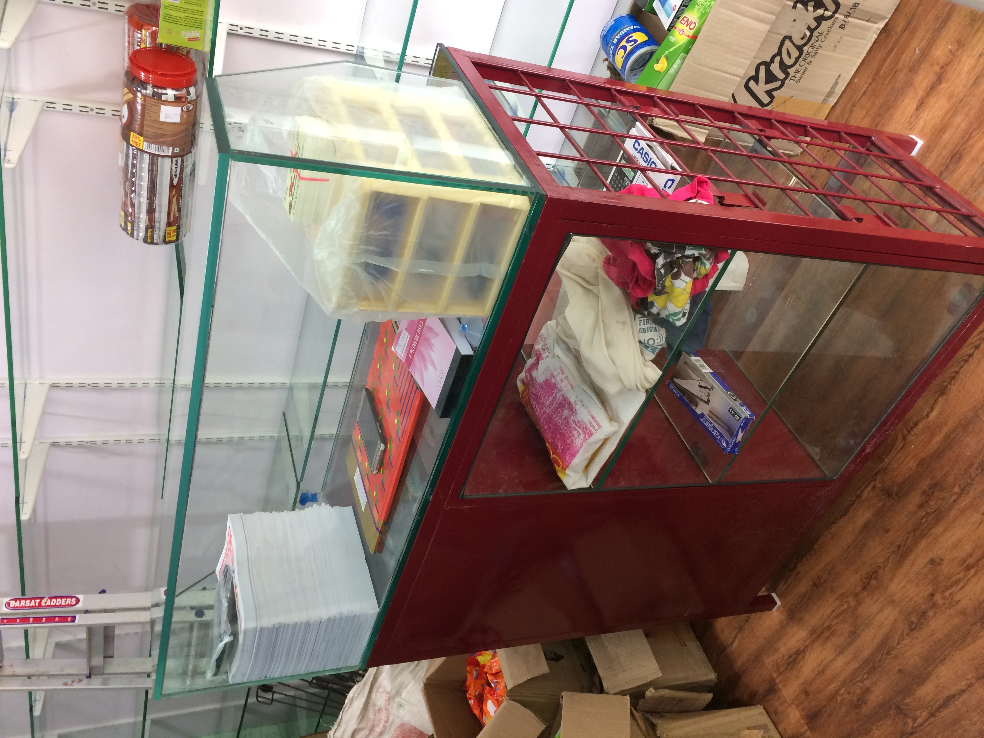 Cash Counter - Heavy Duty Iron, Powder Coated Finish | Security Lock Drawers, Ample Storage Space, Multi-color Options