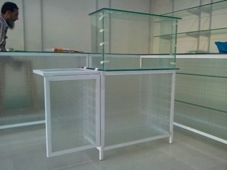 Cash Counter - Heavy Duty Iron, Powder Coated Finish | Security Lock Drawers, Ample Storage Space, Multi-color Options