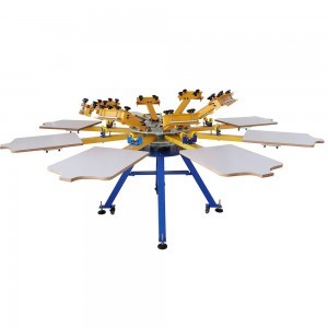 8 Color 8 Station Screen Printing Machine