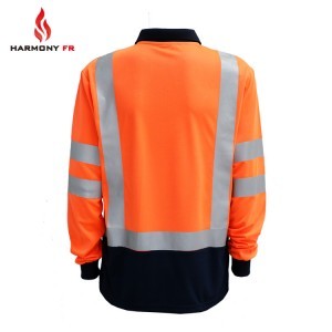 3-4grade Knitted High Visibility Flame Resistant Clothing