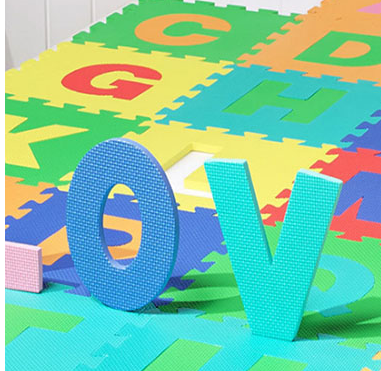 According To Customer 36-Sqft Giant Play Mat 9-Tile Excise Mat Easy Setup Solid Eva Foam Mat Multi-Color Interlocking Floor With 18-Border