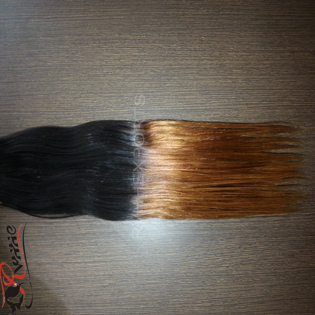 Natural Ombre With Golden Blonde Color Straight Hair Extension