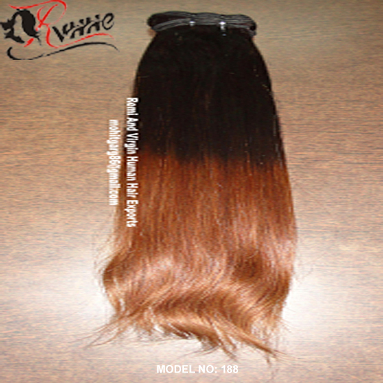 Natural Ombre With Golden Blonde Color Straight Hair Extension
